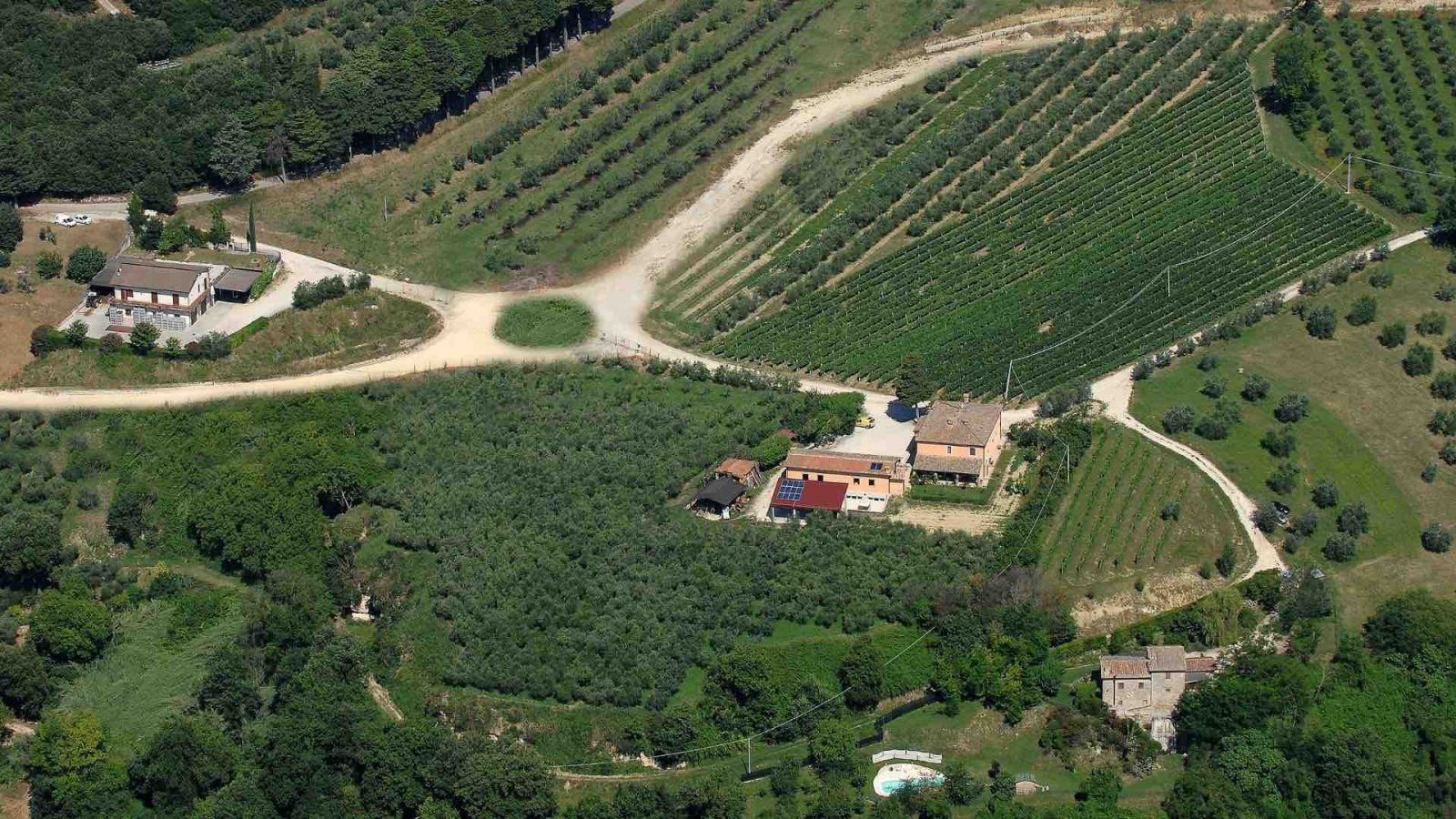 Aerial wiev of the Suatoni oil mill